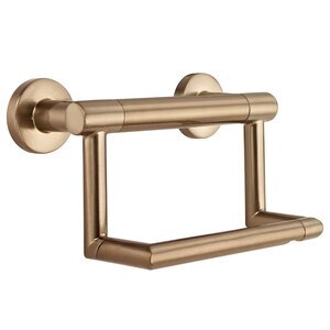 Liberty Hardware - Contemporary - Toilet Paper Holder with Assist Bar in Champagne Bronze