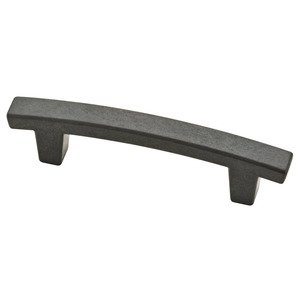 Liberty Kitchen Cabinet Hardware - 3" Centers Pierce Pull in Soft Iron