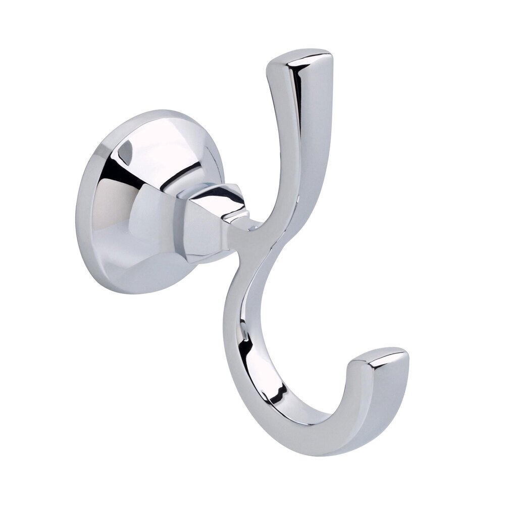 Double Robe Hook in Polished Chrome