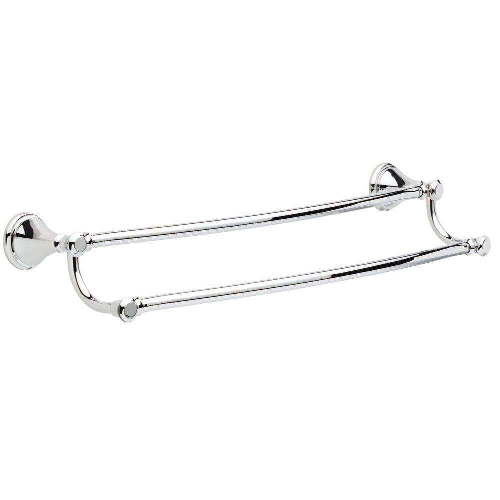 Double Towel Bar in Polished Chrome