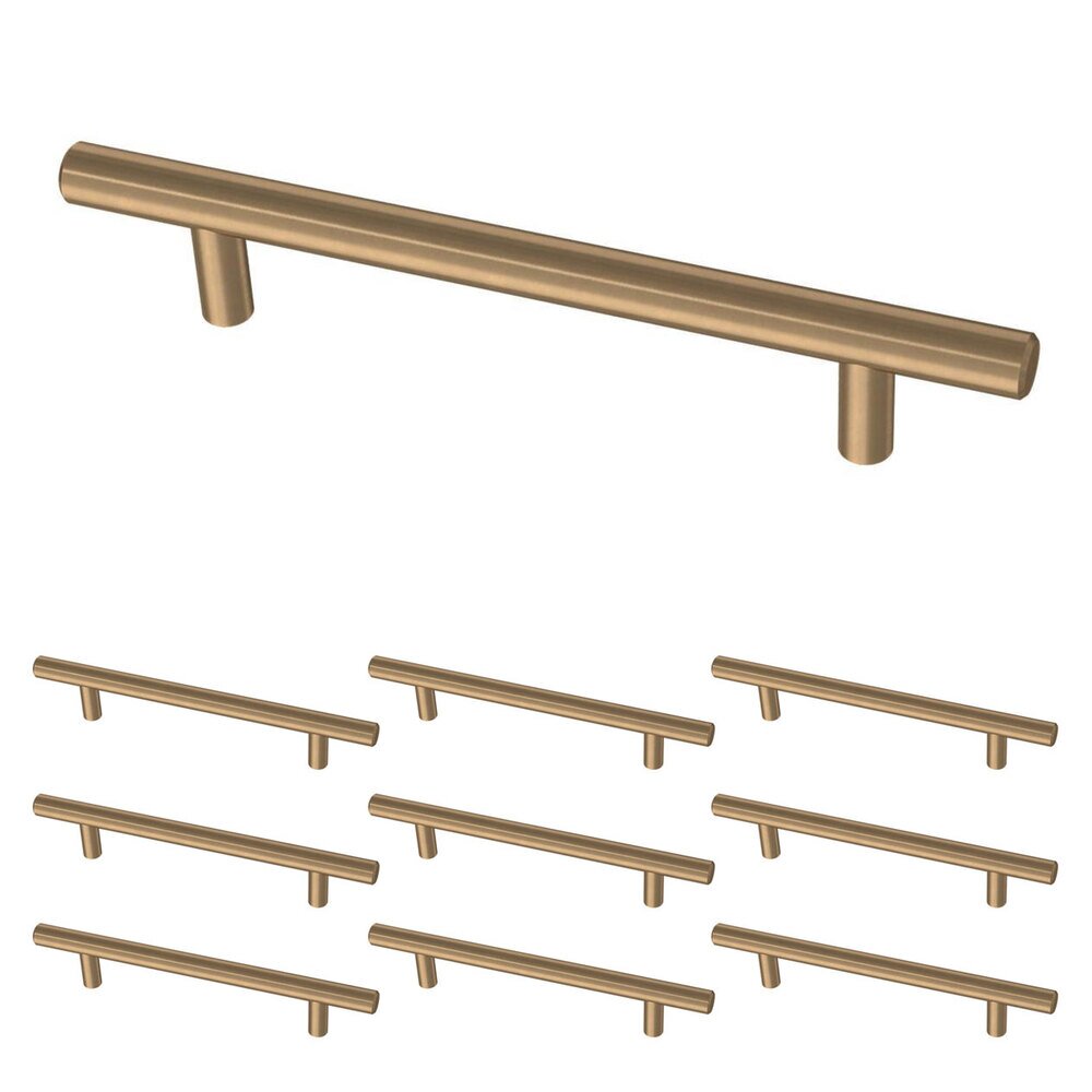 (10 Pack) 5 1/16" (128mm) Centers Bar Pull in Champagne Bronze