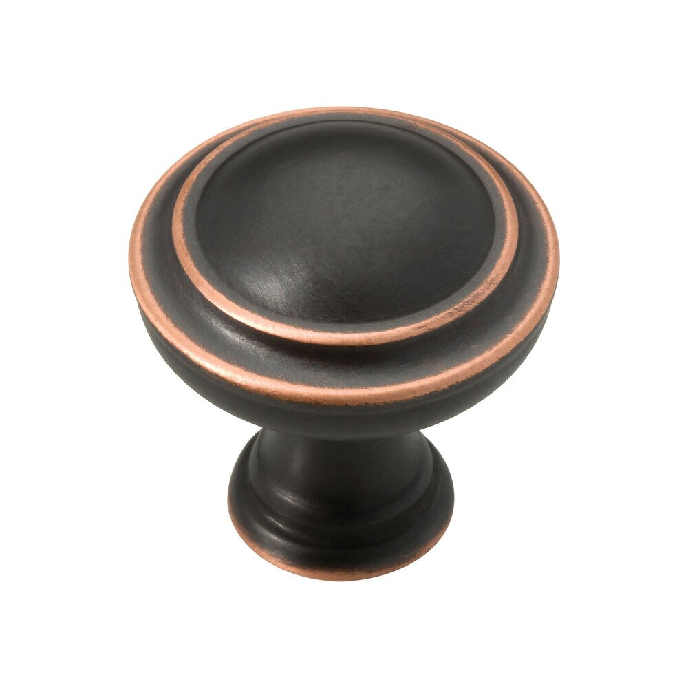 1-1/4" (32mm) Capital Knob in Bronze With Copper Highlights