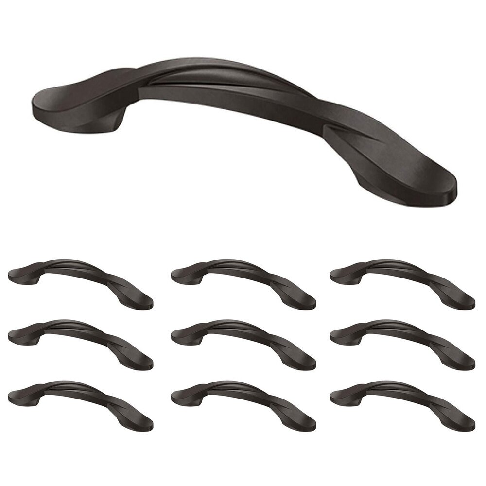 (10 Pack) 3" (76mm) Centers Twisted Arch Pull in Deep Bronze