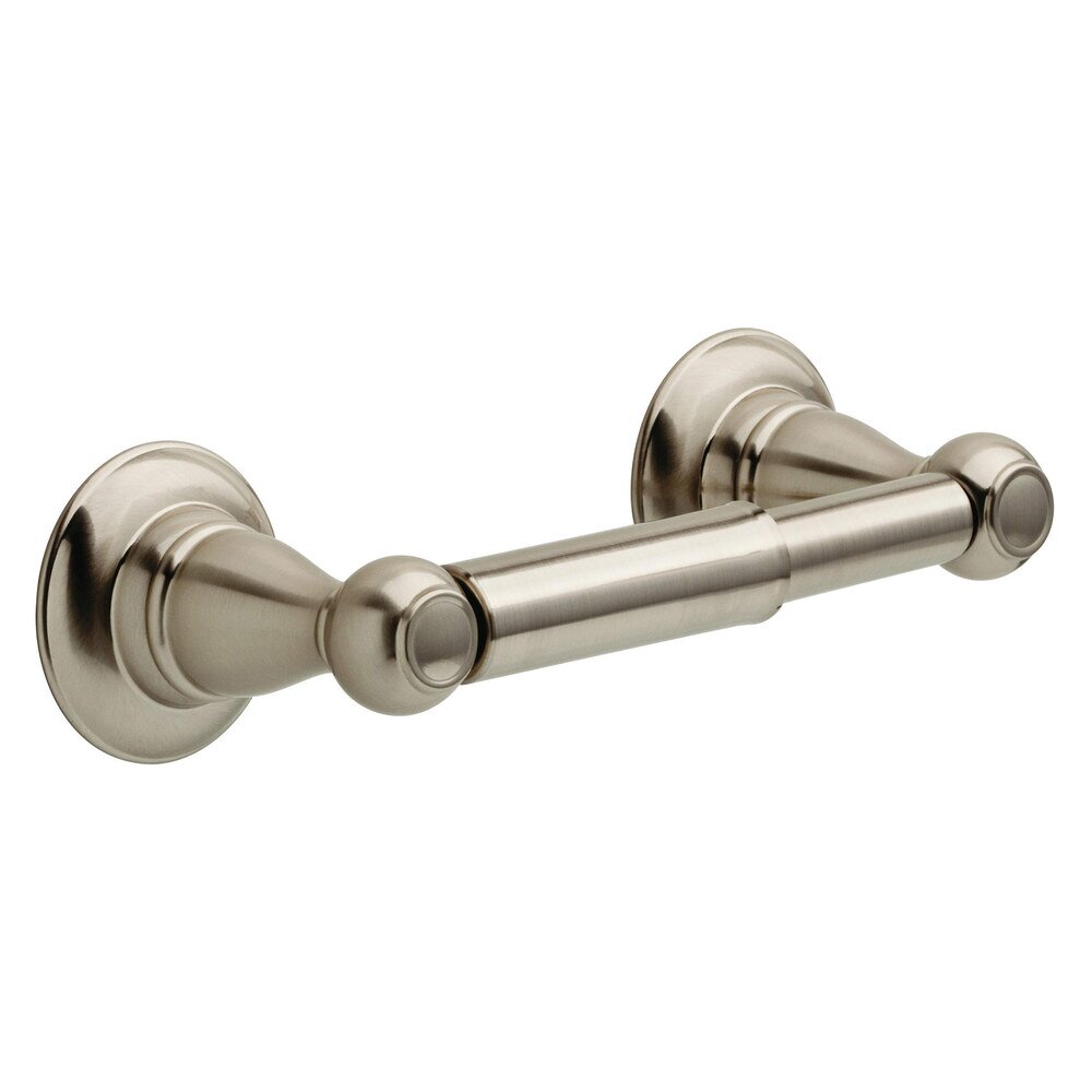 Double Post Toilet Paper Holder in Brushed Nickel