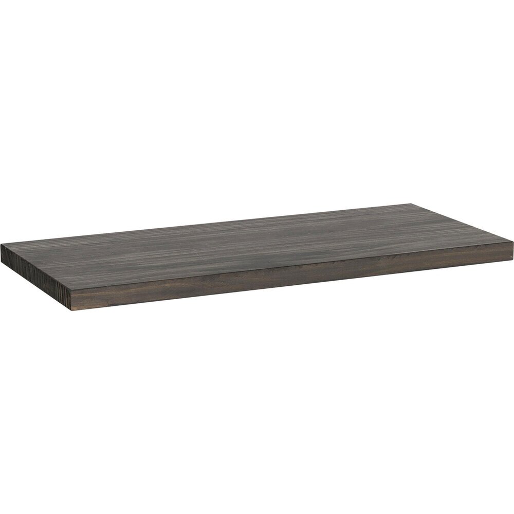 18" Solid Wood Shelf (Pine) in Dark Wood Stain