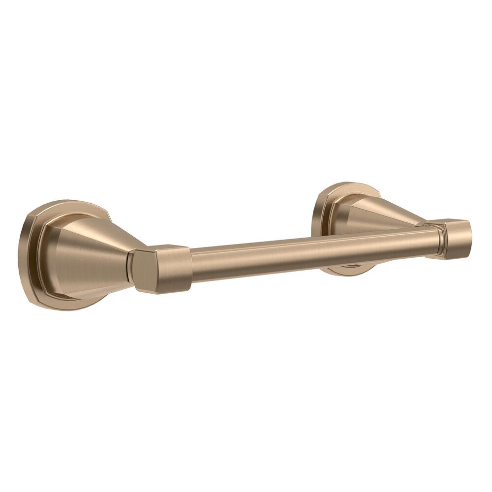 Double Post Pivoting Toilet Paper Holder in Champagne Bronze
