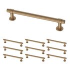 (10 Pack) 5 1/16" (128mm) Centers Straight Bar Pull in Champagne Bronze