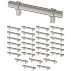 (30 Pack) 3" (76mm) Centers Simple Wrapped Bar Pull in Stainless Steel