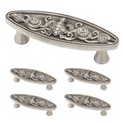 3" C-C Oval Seaside Pull in Brushed Satin Pewter (5 Pack)